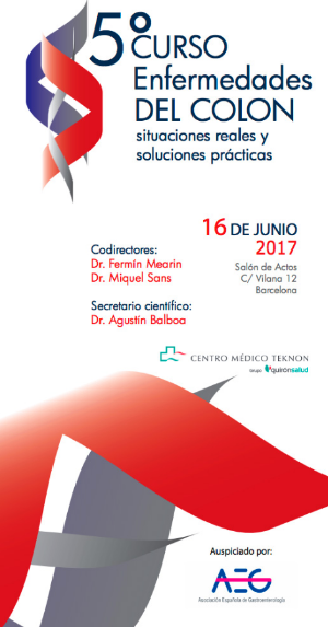 Programa 5º Curso enfermedades del colon centro médico teknon