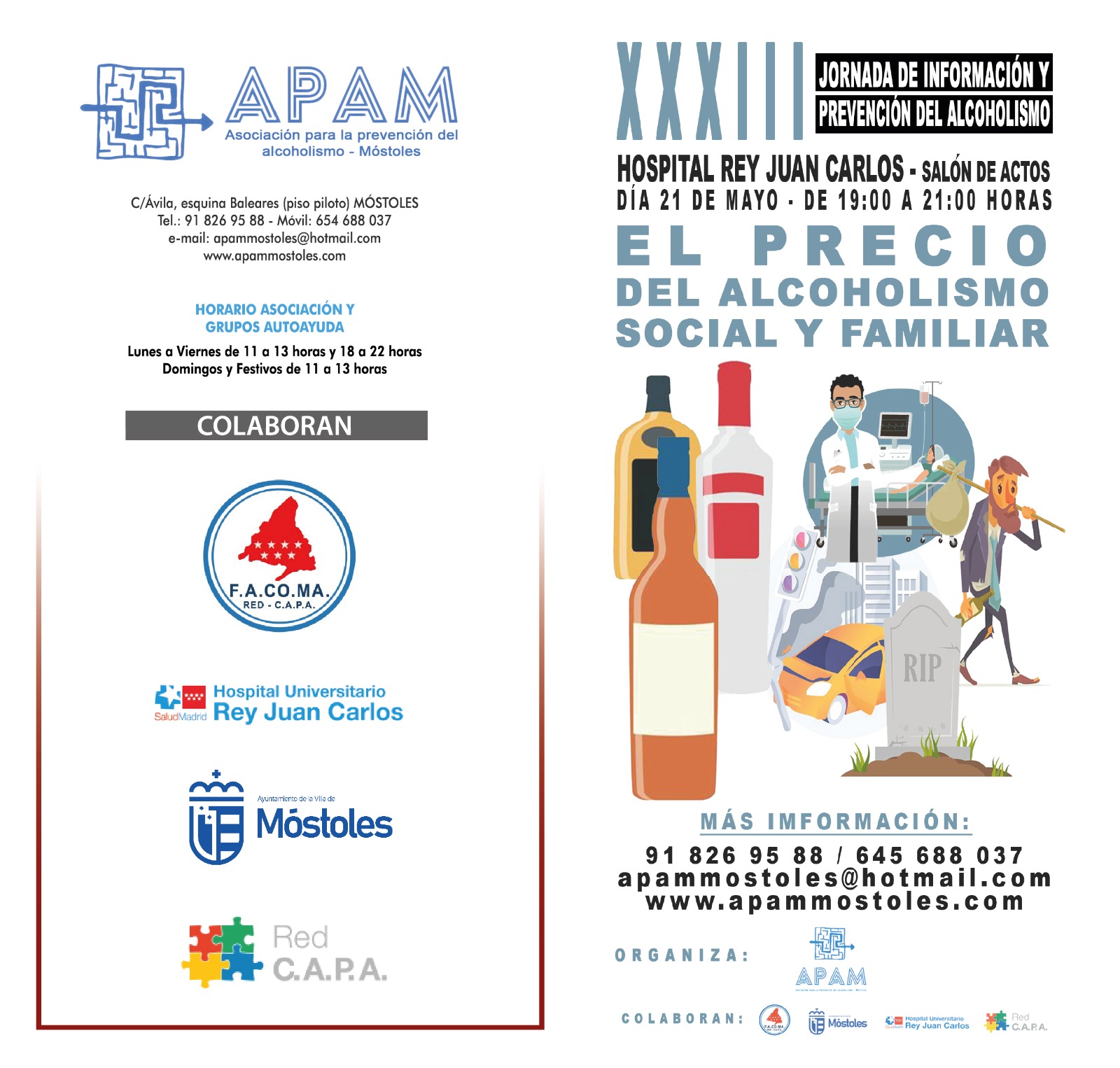 Jornada El precio del alcoholismo social y familiarmente, en colaboración con APAM (1)